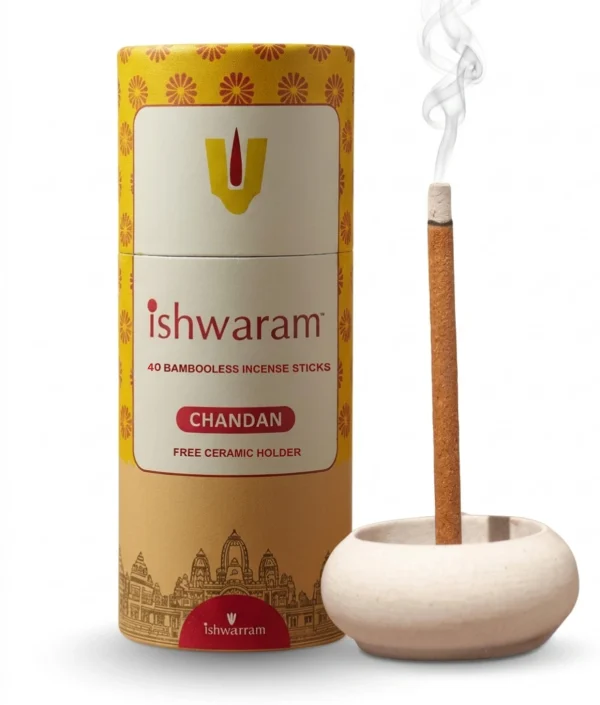 Ishwaram Chandan Incense Sticks - 40 Units
