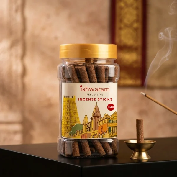 Ishwaram Oudh Bamboo-less Incense Sticks – 31 Units (Monthly Pack)